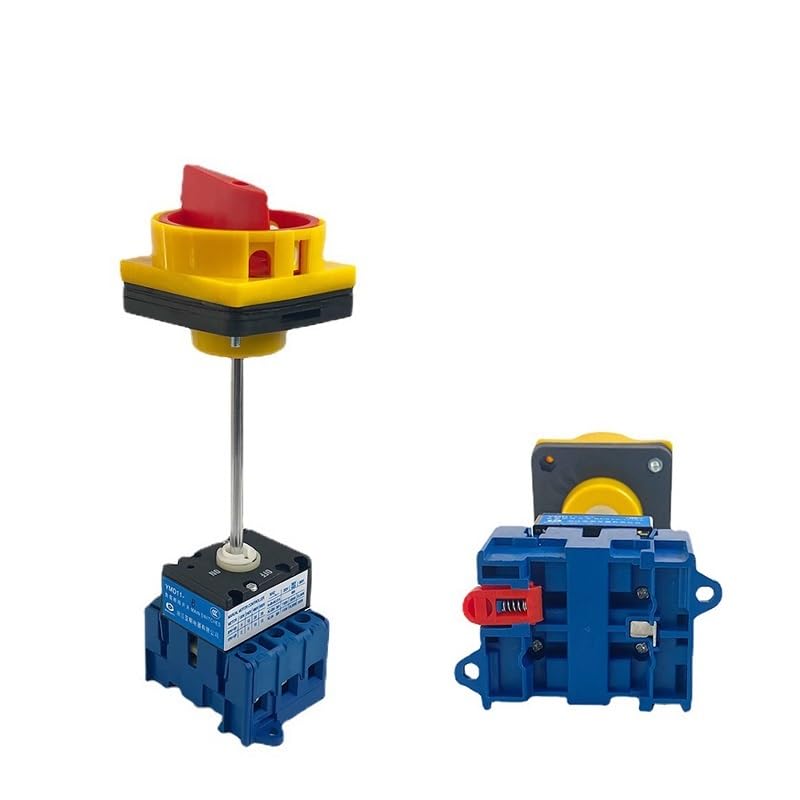 Isolator Disconnect Switch with Padlock 40A 3P/4P 2 Position On-Off Rotary Cam Switches Cabinet Control YMD11-40B/4P (Color : 3P, Size : 40A) 40A
Isolator Disconnect Switch with Padlock 40A 3P/4P 2 Position On-Off Rotary Cam Switches Cabinet Control YMD11-40B/4P (Color : 3P, Size : 40A) 40A