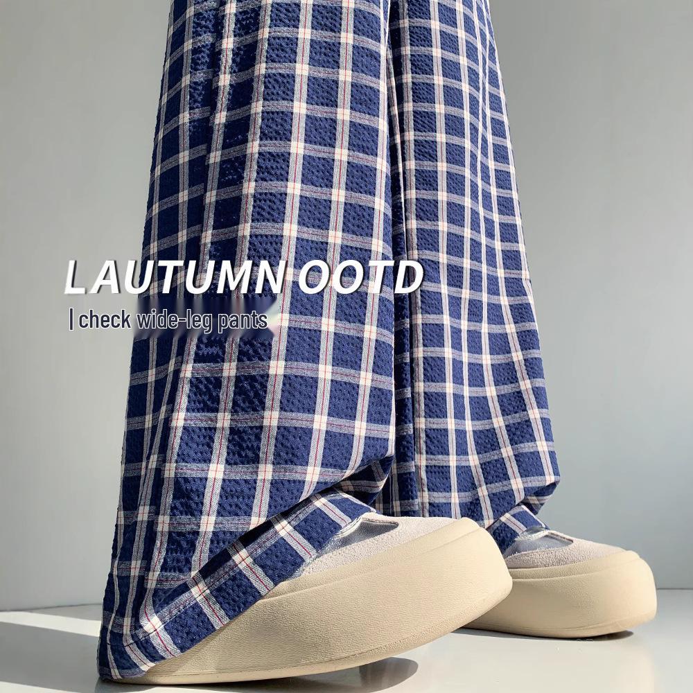 Women s Retro Plaid Wide-Leg Pants - Spring/Autumn 2025 Korean Style, Drape Straight Leg, Casual BF Lazy Style XS (recommended for 60-79 lbs)
Women s Retro Plaid Wide-Leg Pants - Spring/Autumn 2025 Korean Style, Drape Straight Leg, Casual BF Lazy Style XS (recommended for 60-79 lbs)