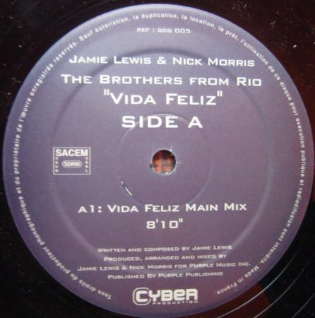 12-дюймовая пластинка BROTHERS FROM RIO - Vida Feliz GOG005 Grain Of Groove 2000 Франция Танцевальная и Электронная Б/У
12-дюймовая пластинка BROTHERS FROM RIO - Vida Feliz GOG005 Grain Of Groove 2000 Франция Танцевальная и Электронная Б/У