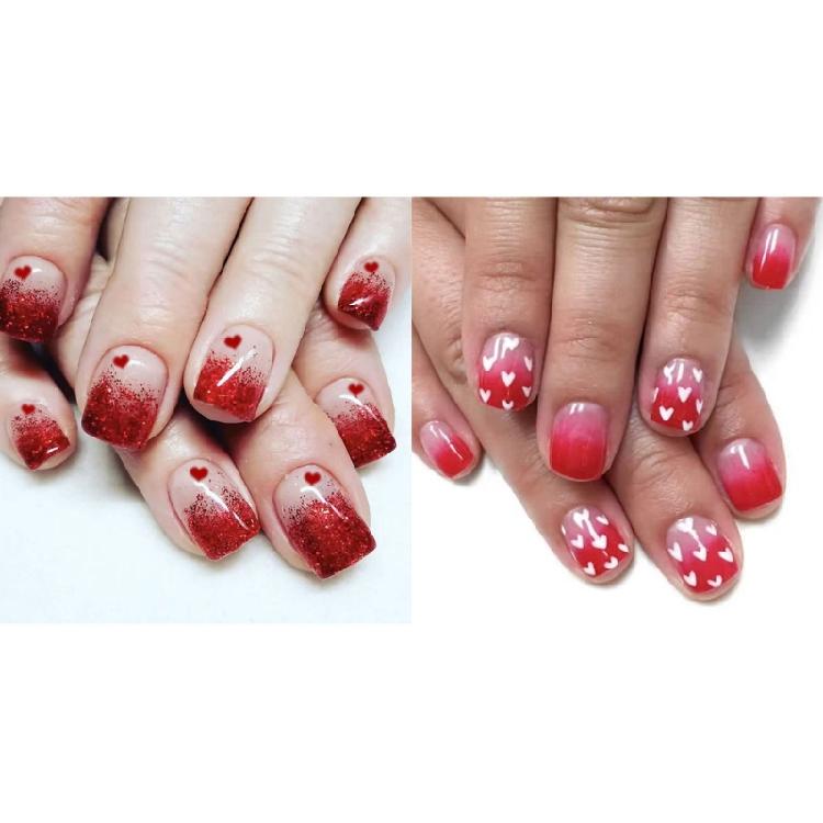 48 Pieces French Style Glitters Designs Heart Artificial Nail Accessories For A Touch Of Romance On Special Occasion 1
48 Pieces French Style Glitters Designs Heart Artificial Nail Accessories For A Touch Of Romance On Special Occasion 1