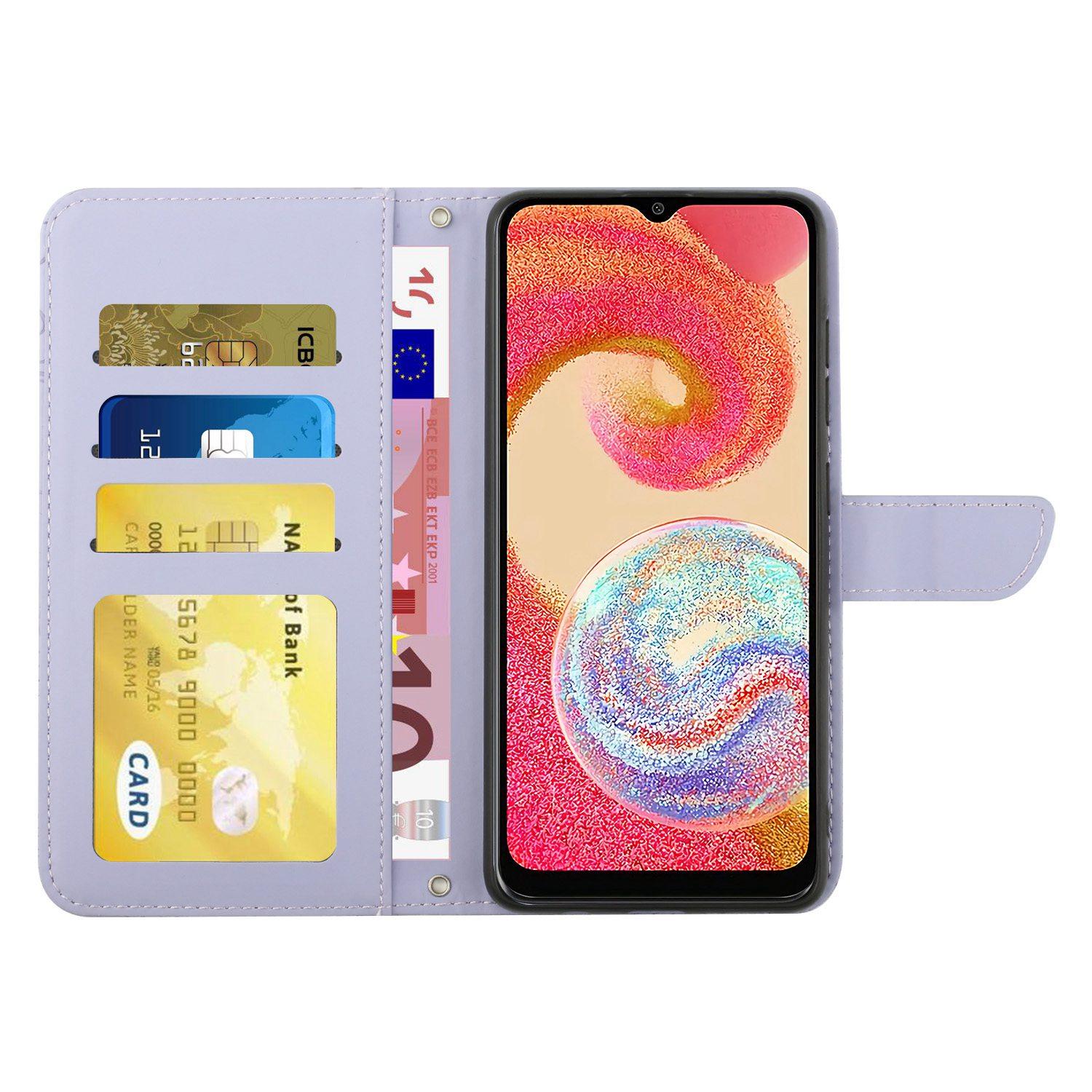 For Samsung Galaxy A04e 4G HT03 Imprinted Butterfly Flowers Folding Stand Cover Skin-touch PU Leather Wallet Flip Phone Case with Shoulder Strap Red
For Samsung Galaxy A04e 4G HT03 Imprinted Butterfly Flowers Folding Stand Cover Skin-touch PU Leather Wallet Flip Phone Case with Shoulder Strap Red