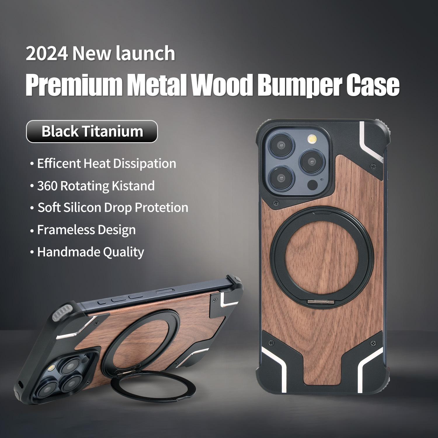 Universal iPhone 16 Pro & Samsung S24 Ultra Walnut Wood Phone Case with Magnetic Stand iPhone 14 Pro Max
Universal iPhone 16 Pro & Samsung S24 Ultra Walnut Wood Phone Case with Magnetic Stand iPhone 14 Pro Max