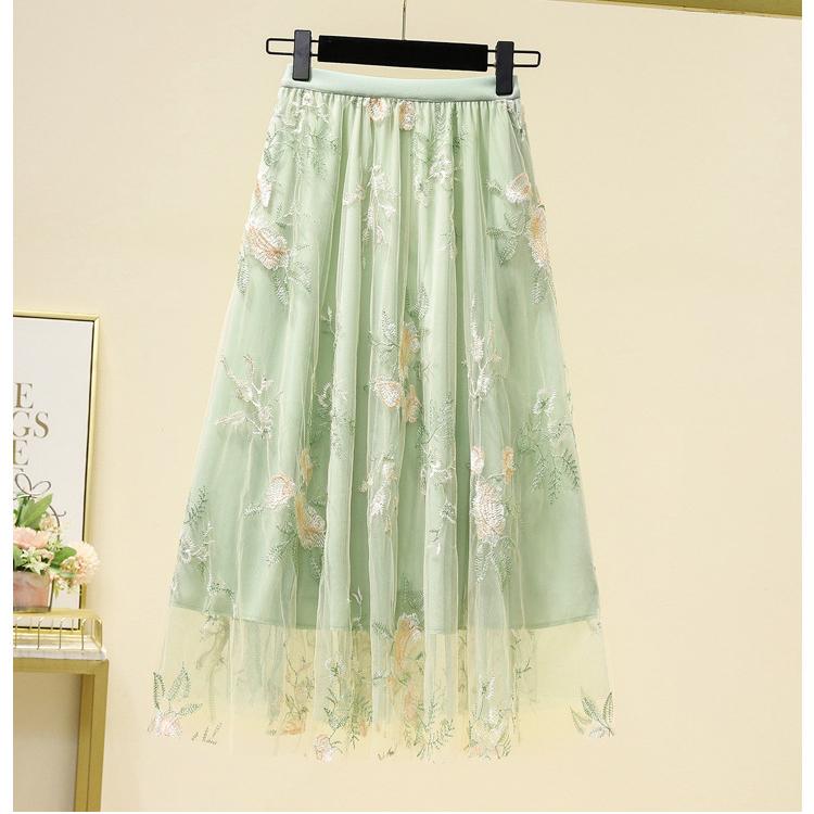 Qooth Floral Print Chiffon Midi Skirt High Waist A Line Skirt Elegant Tulle Summer Skirt for Women QT2607 One Size зелёный
Qooth Floral Print Chiffon Midi Skirt High Waist A Line Skirt Elegant Tulle Summer Skirt for Women QT2607 One Size зелёный