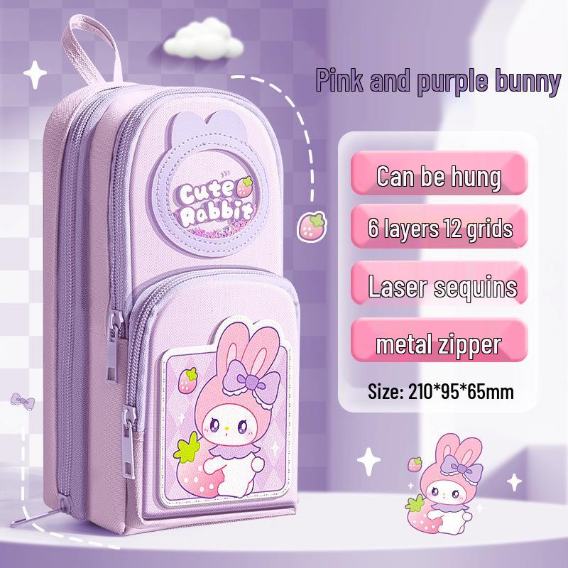 Cute Transparent Multi-Layer Stationery Backpack Pencil Case for Primary Students - Large Capacity
Cute Transparent Multi-Layer Stationery Backpack Pencil Case for Primary Students - Large Capacity