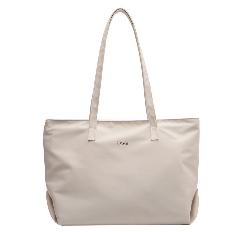 Solid color cloth bag female student class shoulder bag simple large capacity tote bag nylon work handbag чорний
Solid color cloth bag female student class shoulder bag simple large capacity tote bag nylon work handbag чорний