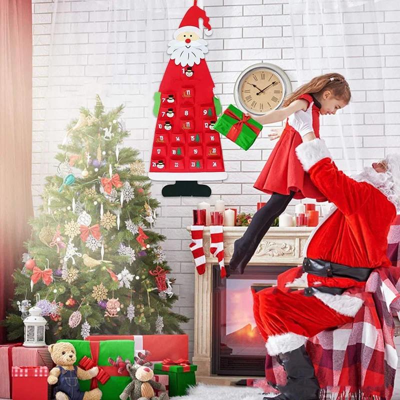 Фетровый адвент-календарь, тканевый рождественский подвесной кулон, украшения Санта-Клауса, DIY Адвент-календарь, Рождественское украшение для дома As shown
Фетровый адвент-календарь, тканевый рождественский подвесной кулон, украшения Санта-Клауса, DIY Адвент-календарь, Рождественское украшение для дома As shown