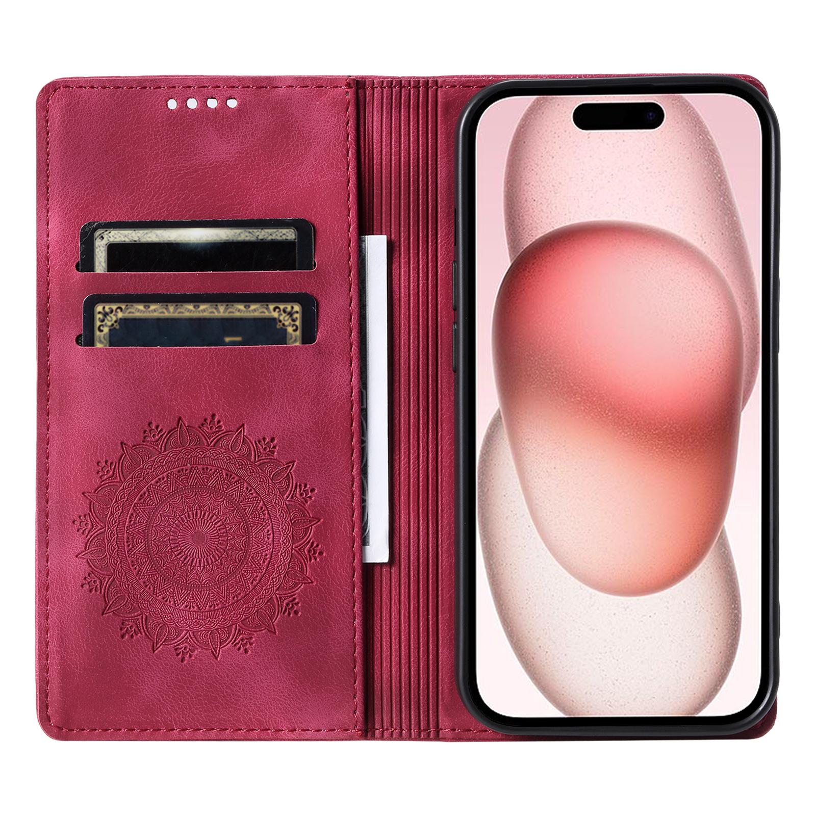 For iPhone 16 Pro Max Case Imprinted Mandala Leather Magnetic Closure Phone Cover Rose
For iPhone 16 Pro Max Case Imprinted Mandala Leather Magnetic Closure Phone Cover Rose