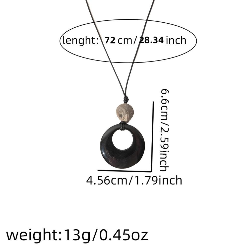 New retro black rope long necklace for women s fashion collarbone chain, autumn and winter exquisite simple sweater 70cm
New retro black rope long necklace for women s fashion collarbone chain, autumn and winter exquisite simple sweater 70cm