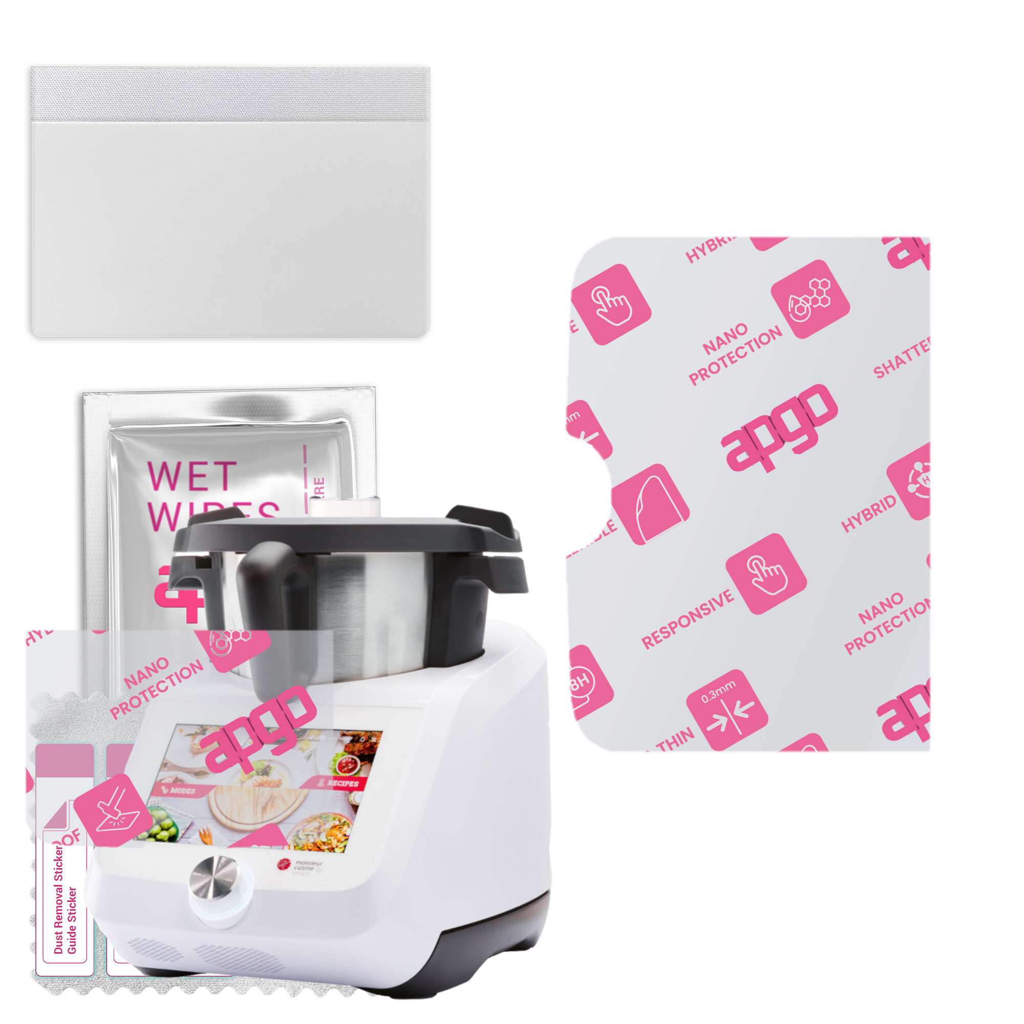 apgo Ultra-Clear Hybrid protective glass compatible with Silvercrest Monsieur Cuisine Smart Lidlomix, flexible nano glass, great replacement for tempe
apgo Ultra-Clear Hybrid protective glass compatible with Silvercrest Monsieur Cuisine Smart Lidlomix, flexible nano glass, great replacement for tempe