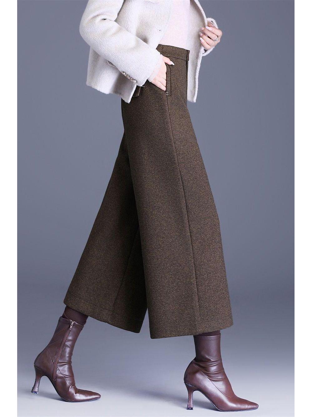 Women s 2025 High-Waist Thick Wool Wide-Leg Pants, Loose Drape, Petite Nine-Tenths Length M 90-104 lbs
Women s 2025 High-Waist Thick Wool Wide-Leg Pants, Loose Drape, Petite Nine-Tenths Length M 90-104 lbs