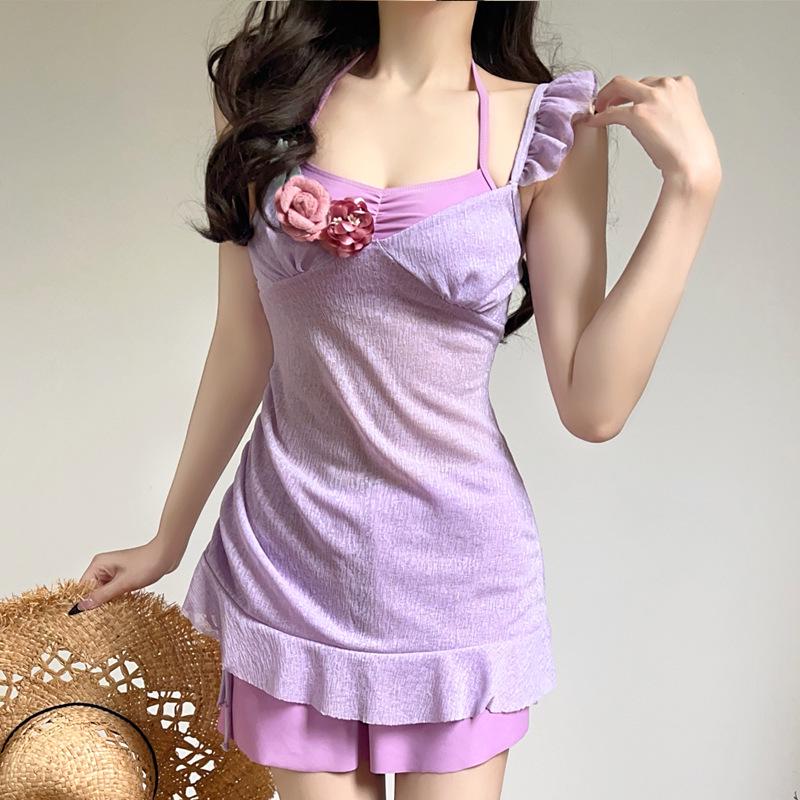Elegant Purple Two-Piece Conservative Swimsuit with Skirt Cover-Up - Slimming Body-Shaping for Hot Spring Holidays XL фіолетовий
Elegant Purple Two-Piece Conservative Swimsuit with Skirt Cover-Up - Slimming Body-Shaping for Hot Spring Holidays XL фіолетовий