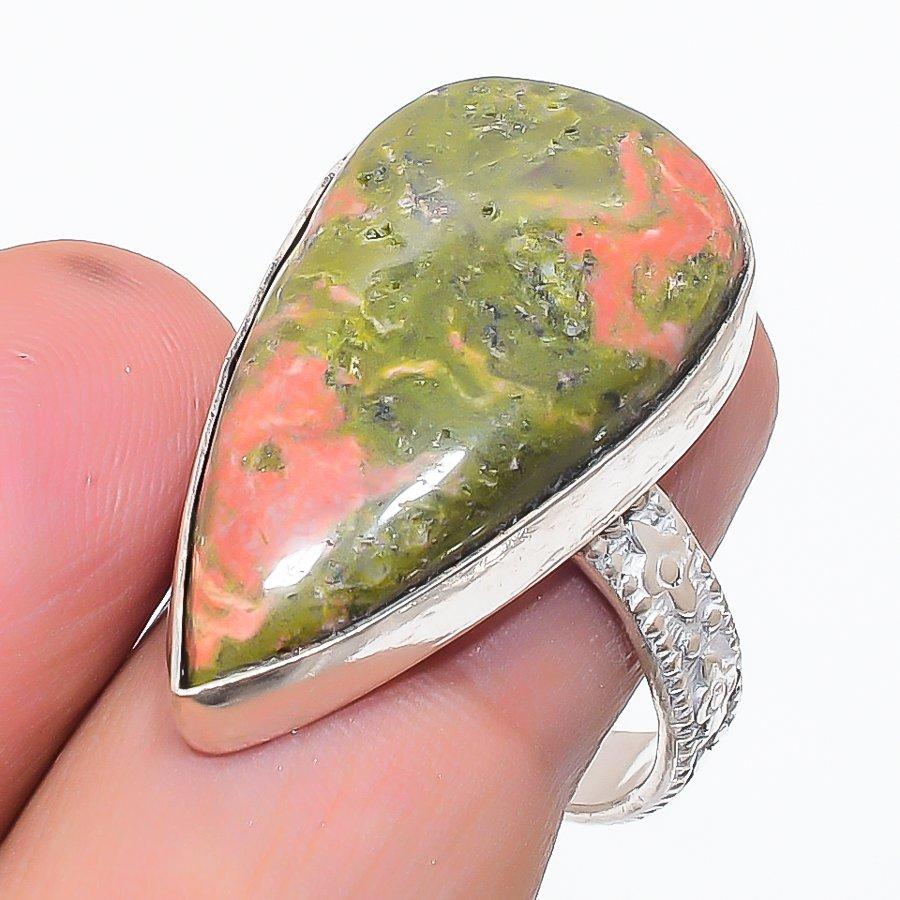 Натуральный Унакит Драгоценный Камень Ручной Работы 925 Стерлинговое Серебро Ювелирное Кольцо Размер 10 m3B14
Натуральный Унакит Драгоценный Камень Ручной Работы 925 Стерлинговое Серебро Ювелирное Кольцо Размер 10 m3B14