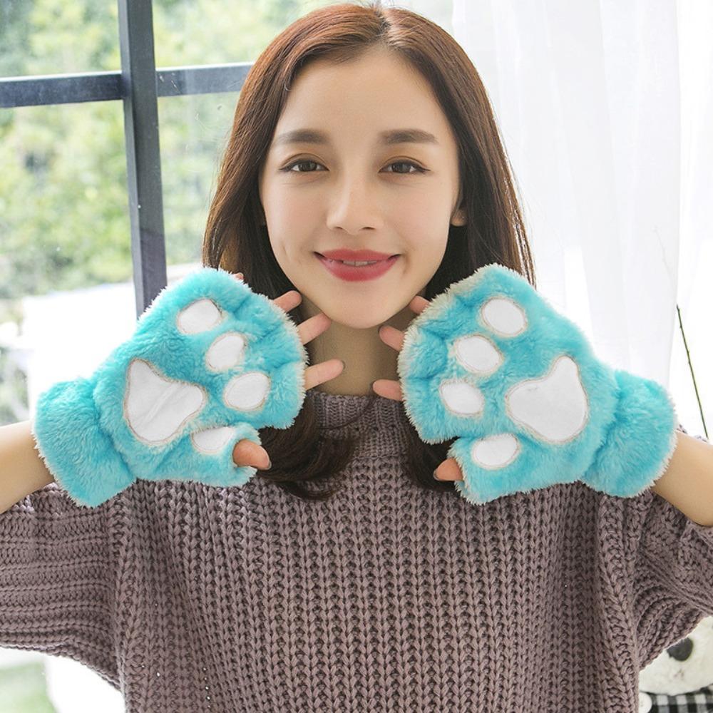 PP Cotton Cartoon Anti-cold Mittens Thickened Plush Cat Claws Gloves Unisex колір світло кави
PP Cotton Cartoon Anti-cold Mittens Thickened Plush Cat Claws Gloves Unisex колір світло кави
