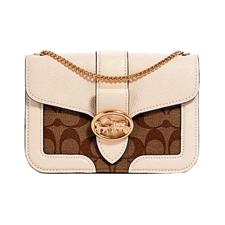 Coach Georgie 19 Color Block Chain Strap Shoulder Bag Women Shoulder Bag Cream Brown 7287-IMDJ8 Basic Set (Bag+Dust Bag)
Coach Georgie 19 Color Block Chain Strap Shoulder Bag Women Shoulder Bag Cream Brown 7287-IMDJ8 Basic Set (Bag+Dust Bag)