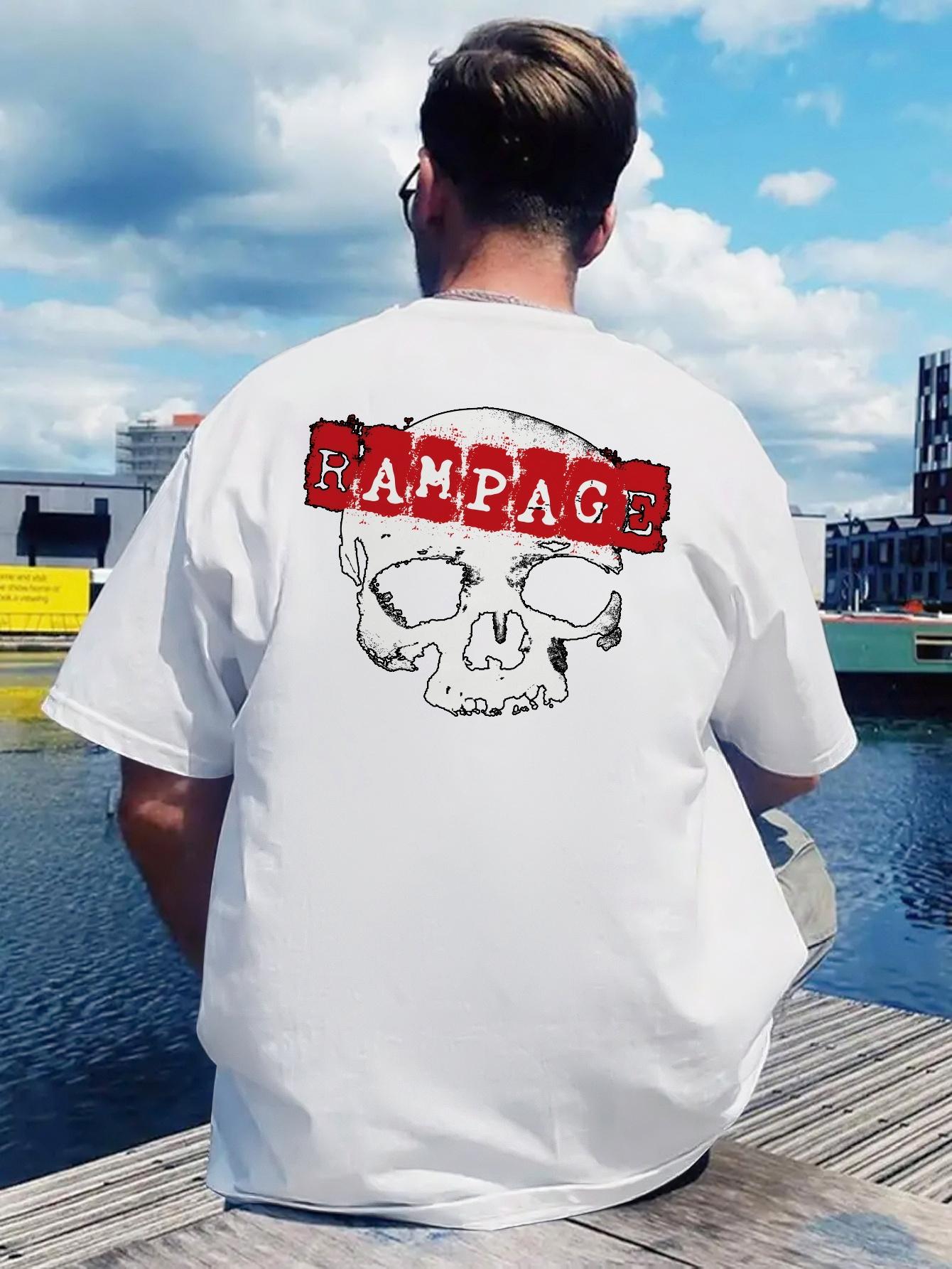 Vintage Rock Band Graphic T-shirt - RAMPAGE Skull Design XXXL
Vintage Rock Band Graphic T-shirt - RAMPAGE Skull Design XXXL
