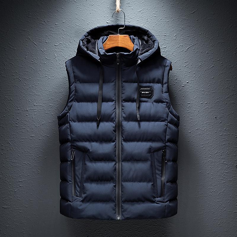 Men s Loose Casual Jacket Sleeveless Down Vest Solid Color Autumn Winter Warm Vests Collar Oversize S темно-синього кольору
Men s Loose Casual Jacket Sleeveless Down Vest Solid Color Autumn Winter Warm Vests Collar Oversize S темно-синього кольору