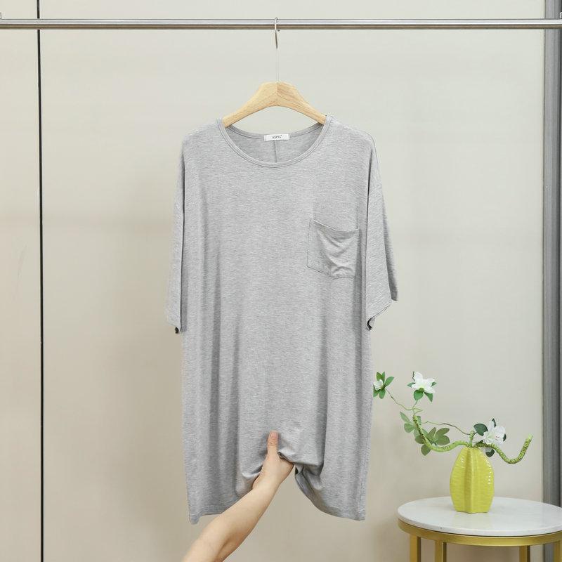 Women s Summer Modal T-Shirt Dress Half Sleeve Tee sleepdress With Pocket Loose Fit Plus Size Lightweight Loungewear Sleep Dress one size світло-сірий колір
Women s Summer Modal T-Shirt Dress Half Sleeve Tee sleepdress With Pocket Loose Fit Plus Size Lightweight Loungewear Sleep Dress one size світло-сірий колір