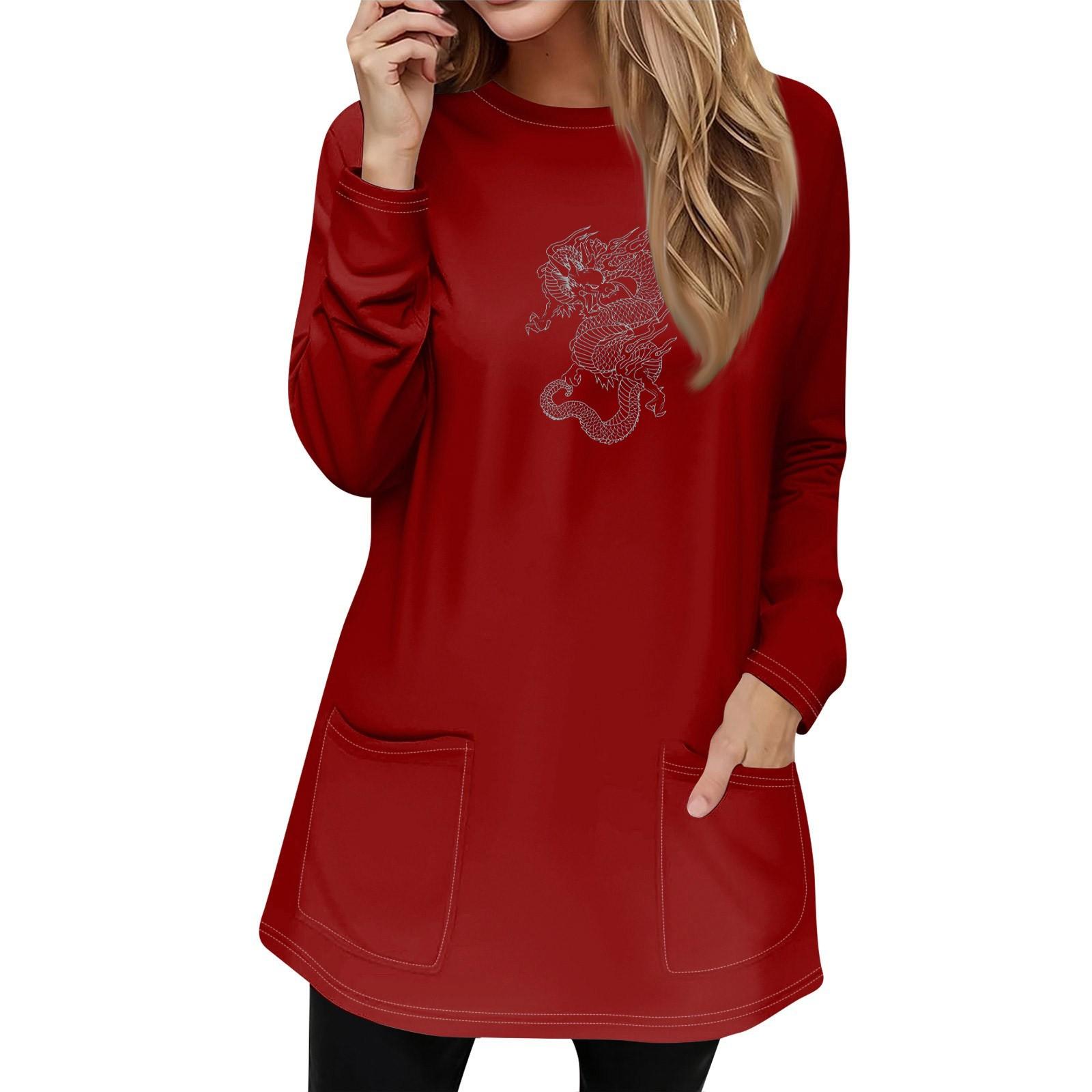 Жіночий світшот Пуловер Активний спортивний одяг з кишеньковим принтом Повсякденний топ з круглим вирізом і довгими рукавами XXXL
Жіночий світшот Пуловер Активний спортивний одяг з кишеньковим принтом Повсякденний топ з круглим вирізом і довгими рукавами XXXL