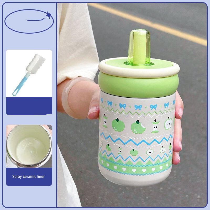 Shangqi Ceramic Lined Insulated Travel Mug with Straw
Shangqi Ceramic Lined Insulated Travel Mug with Straw