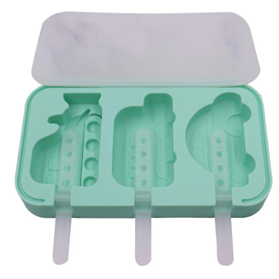 Silicone Ice Cream Mold 3 Cavities Easy Release Dinosaur Car Pineapple Ice Lolly Mold DIY Summer Freezer Ice Stick Container Kitchen Supplies D
Silicone Ice Cream Mold 3 Cavities Easy Release Dinosaur Car Pineapple Ice Lolly Mold DIY Summer Freezer Ice Stick Container Kitchen Supplies D