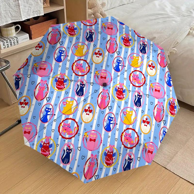 1pc Cat Love Automatic Folding Umbrella Durable Iron Frame, Iron Umbrella Structure Suitable for All Seasons yy260203123
1pc Cat Love Automatic Folding Umbrella Durable Iron Frame, Iron Umbrella Structure Suitable for All Seasons yy260203123