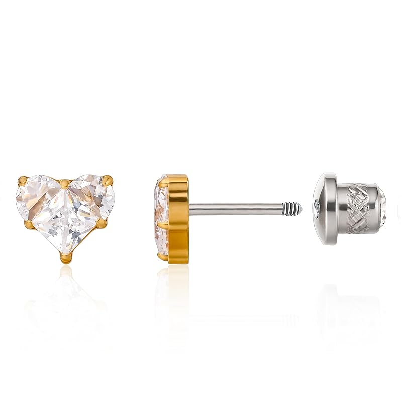 Limerencia hypoallergenic pure titanium earrings medical use Leaving the second piercing on titanium Compatible with metal allergies screw type
Limerencia hypoallergenic pure titanium earrings medical use Leaving the second piercing on titanium Compatible with metal allergies screw type