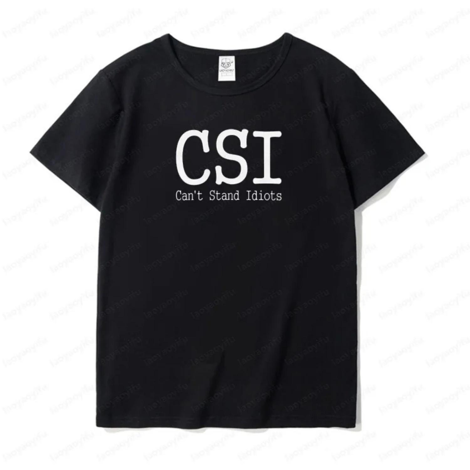 CSI Can t Stand Idiots Funny Sarcastic Graphic Tee Tops Men Summer Daily Life Crewneck Short Sleeve Letters Slogan Printed Shirt XXXXXL чорний
CSI Can t Stand Idiots Funny Sarcastic Graphic Tee Tops Men Summer Daily Life Crewneck Short Sleeve Letters Slogan Printed Shirt XXXXXL чорний