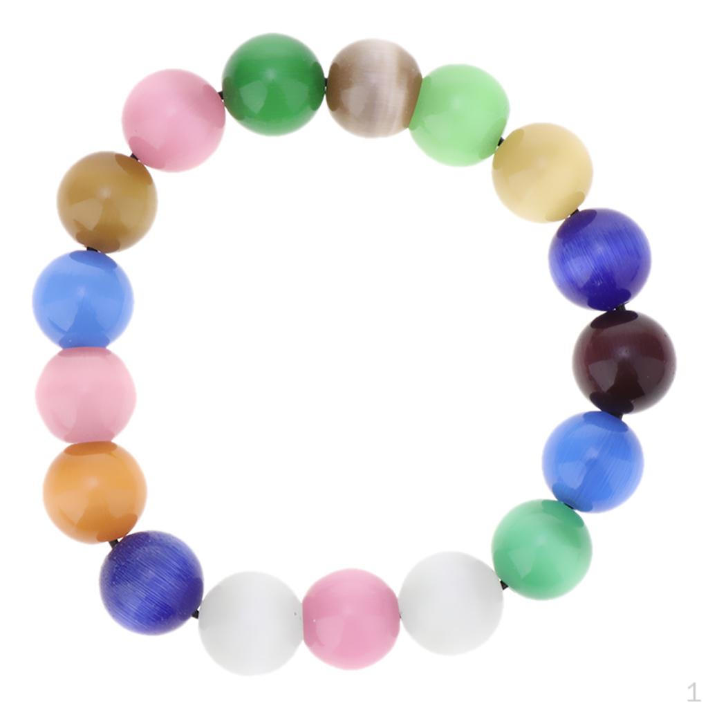 Beads Bracelet Multicolor Elastic Agate Bangle Jewelry with Box 10mm
Beads Bracelet Multicolor Elastic Agate Bangle Jewelry with Box 10mm