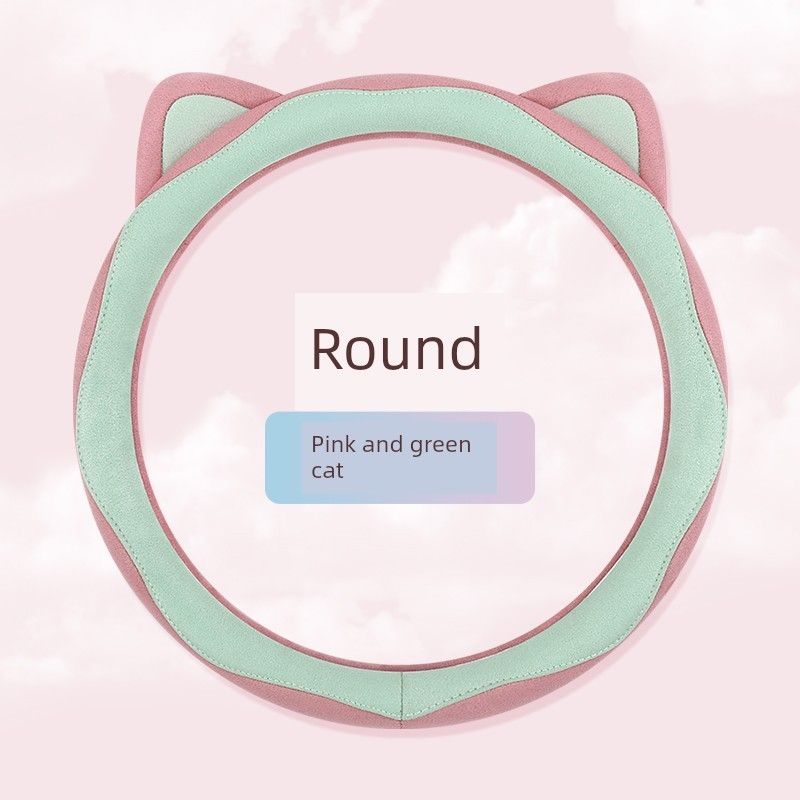 Car Steering Wheel Cover Winter Plush Cute Warm Women s Anti-Slip Sweat-Absorbent High-End D-Type Protective Handle Cover Interior Decoration Pink and Green Cat Round Steering Wheel Cover
Car Steering Wheel Cover Winter Plush Cute Warm Women s Anti-Slip Sweat-Absorbent High-End D-Type Protective Handle Cover Interior Decoration Pink and Green Cat Round Steering Wheel Cover