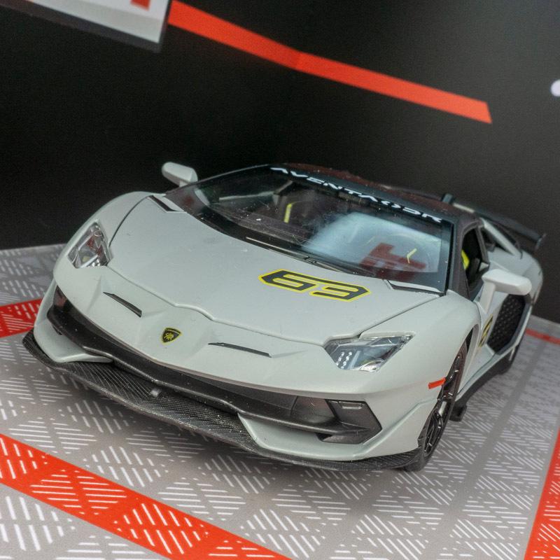 Jianyuan Blue Lamborghini SVJ63 Kinalloy Pull-Back Toy Car with Sound and Light зелёный
Jianyuan Blue Lamborghini SVJ63 Kinalloy Pull-Back Toy Car with Sound and Light зелёный