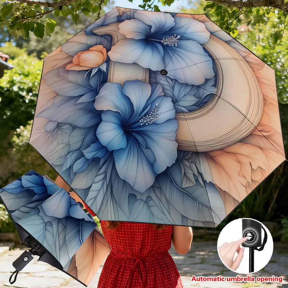 1pc Automatic Folding Umbrella with Floral Letter Paradise Design - -Repelling, Thickened Reinforced Frame, Compact & Portable (as the picture,Iron&8K)
1pc Automatic Folding Umbrella with Floral Letter Paradise Design - -Repelling, Thickened Reinforced Frame, Compact & Portable (as the picture,Iron&8K)