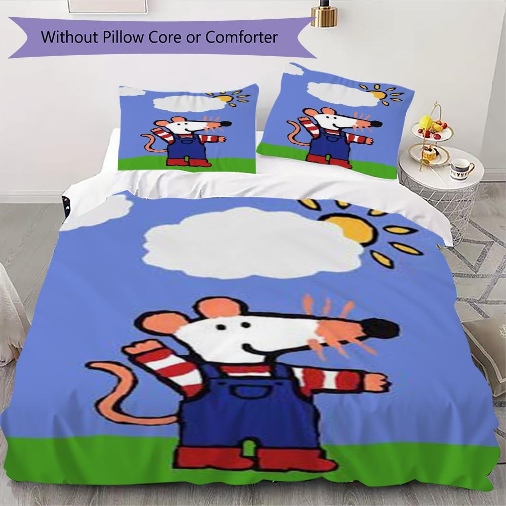 Maisy Mouse Pattern Bedding uilt Set uilt Cover Pillowcase Home Decoration Birthday Gift (1 * duvet cover + 2 * pillowcase without core)81 135x200cm
Maisy Mouse Pattern Bedding uilt Set uilt Cover Pillowcase Home Decoration Birthday Gift (1 * duvet cover + 2 * pillowcase without core)81 135x200cm