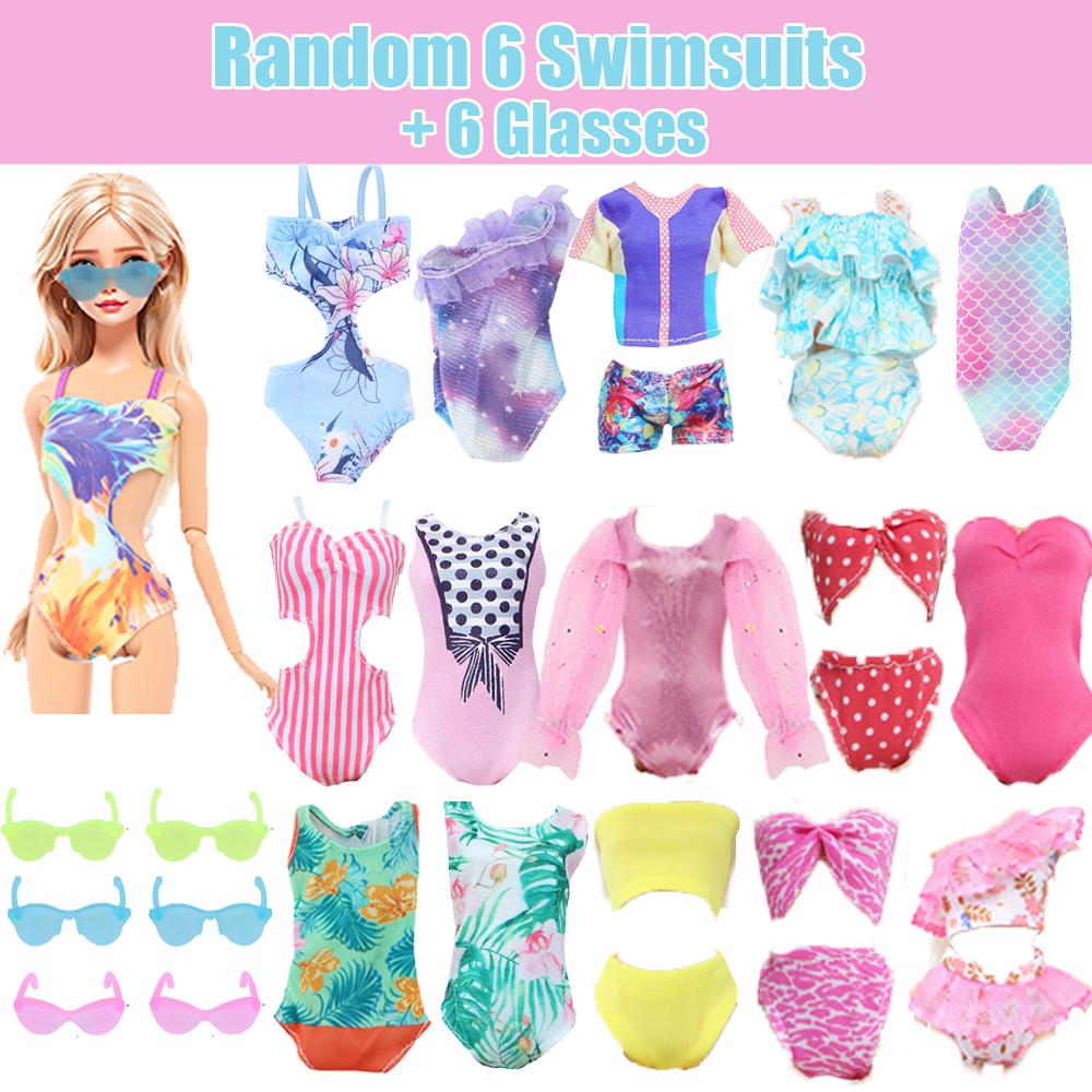 12 Pcs/Set 11.5 Girl Doll Summer Swimsuit + Sunglasses Beach Wear Clothes Bath Outfit 30cm Doll Accessories Kids Toy Gift
12 Pcs/Set 11.5 Girl Doll Summer Swimsuit + Sunglasses Beach Wear Clothes Bath Outfit 30cm Doll Accessories Kids Toy Gift