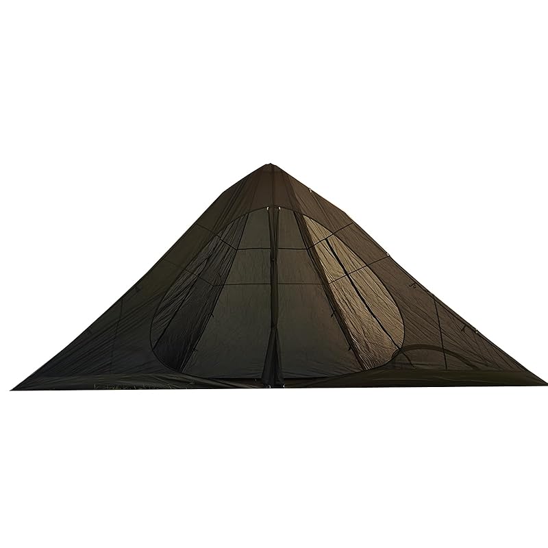 DRASOUL pentagonal indian tent awning ventilation ventilation Various setup methods waterproof with mesh one pole tent For 3~4 people (black inner
DRASOUL pentagonal indian tent awning ventilation ventilation Various setup methods waterproof with mesh one pole tent For 3~4 people (black inner