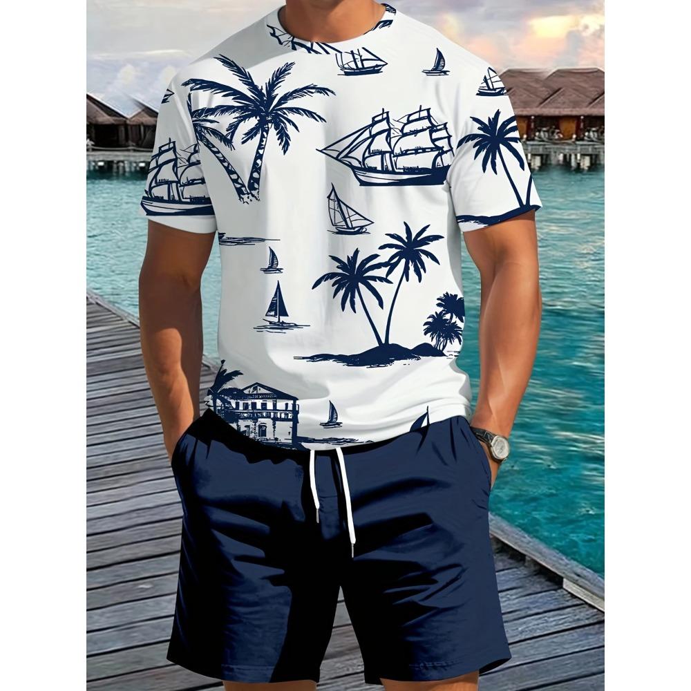 Men Casual Crew Neck Suit Vintage Coconut Tree And Bird Print Summer Outdoor Street Fashion Short-sleeved Top Shorts 6XL
Men Casual Crew Neck Suit Vintage Coconut Tree And Bird Print Summer Outdoor Street Fashion Short-sleeved Top Shorts 6XL