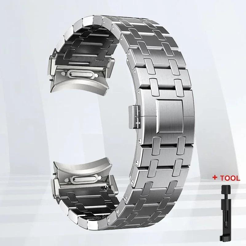 Luxury Quick Fit Strap for Samsung Galaxy Watch 7/6/5 40mm 44mm Stainless Steel Bracelet for GALAXY 6Classic 43 47mm No Gap Band Galaxy watch 7FE 40 срібний
Luxury Quick Fit Strap for Samsung Galaxy Watch 7/6/5 40mm 44mm Stainless Steel Bracelet for GALAXY 6Classic 43 47mm No Gap Band Galaxy watch 7FE 40 срібний