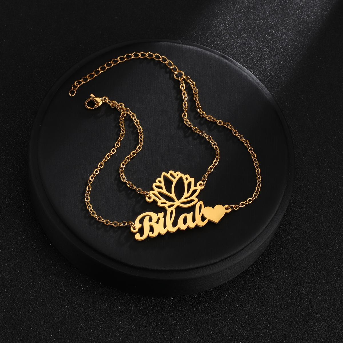 Atoztide Customized Name Beads Bracelet Personalized Thick Bell Chain for Women Stainless Steel Gold Color Bangle Chrismas Gift silver color&19cm
Atoztide Customized Name Beads Bracelet Personalized Thick Bell Chain for Women Stainless Steel Gold Color Bangle Chrismas Gift silver color&19cm