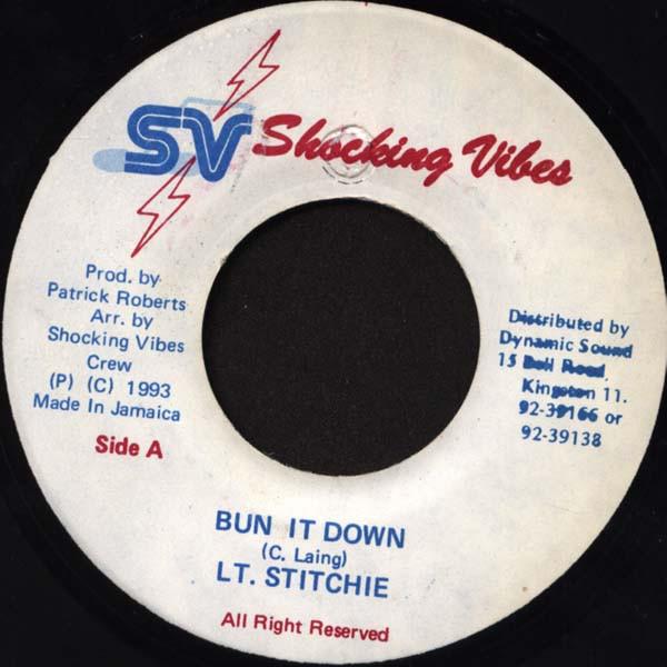 7inch Record LIEUTENANT STITCHIE - Bun It Down NONE Shocking Vibes 1993 Jamaica Reggae, Ska & Dub Used
7inch Record LIEUTENANT STITCHIE - Bun It Down NONE Shocking Vibes 1993 Jamaica Reggae, Ska & Dub Used