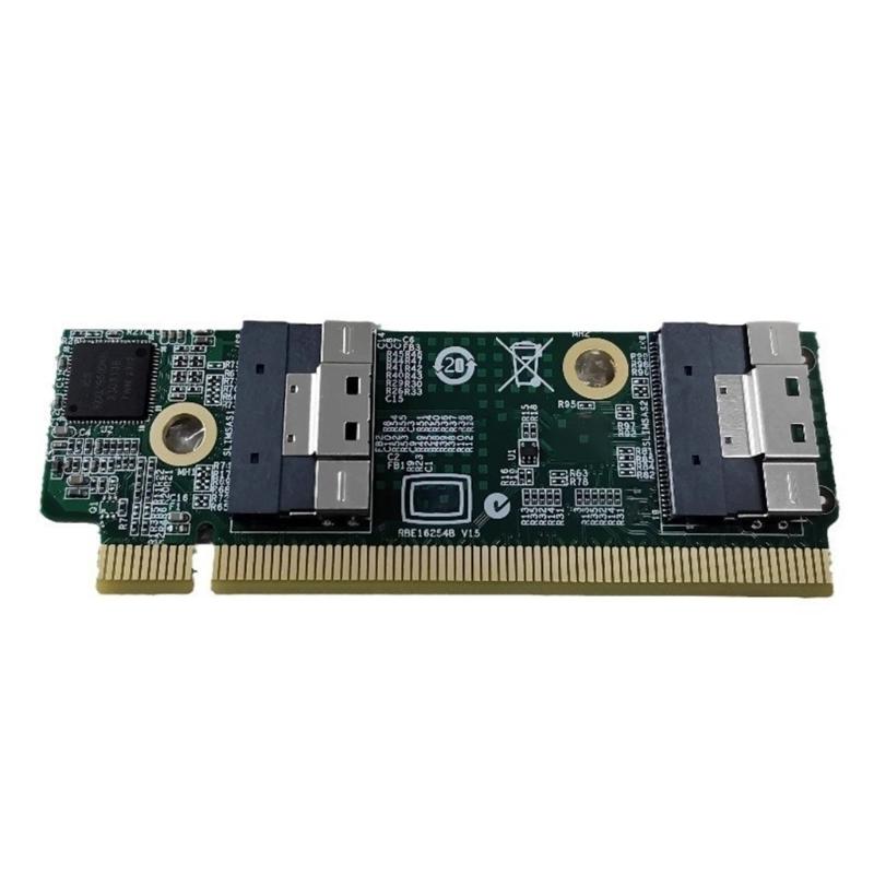 Highly Speed SFF-8654 to PCIe 4.0 x16 x8 External Extension Card Adapters SFF-8654 Adapters Card Computer for 1U Server
Highly Speed SFF-8654 to PCIe 4.0 x16 x8 External Extension Card Adapters SFF-8654 Adapters Card Computer for 1U Server