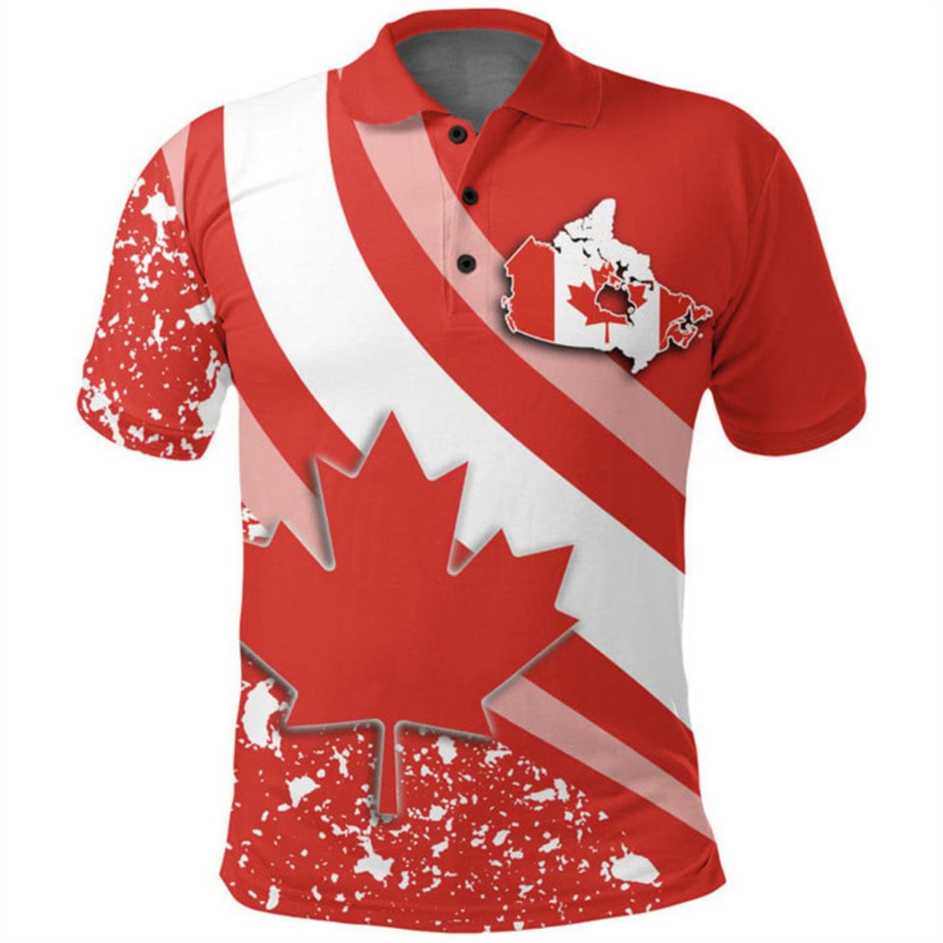 Summer Canada Flag Polo Shirt Men 3d Print Tee Shirts Casual Street Short Sleeve Tops Outdoor Sports Oversized S
Summer Canada Flag Polo Shirt Men 3d Print Tee Shirts Casual Street Short Sleeve Tops Outdoor Sports Oversized S