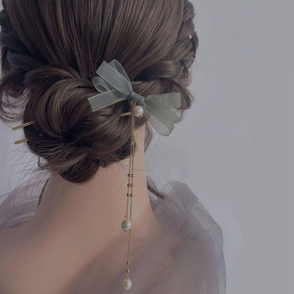 Fairy U-Shape Mesh Zinc Zinc Alloy Tassel Hair Clip Hair Accessories Tools Female Hair Fork Bow Hair Stick
Fairy U-Shape Mesh Zinc Zinc Alloy Tassel Hair Clip Hair Accessories Tools Female Hair Fork Bow Hair Stick