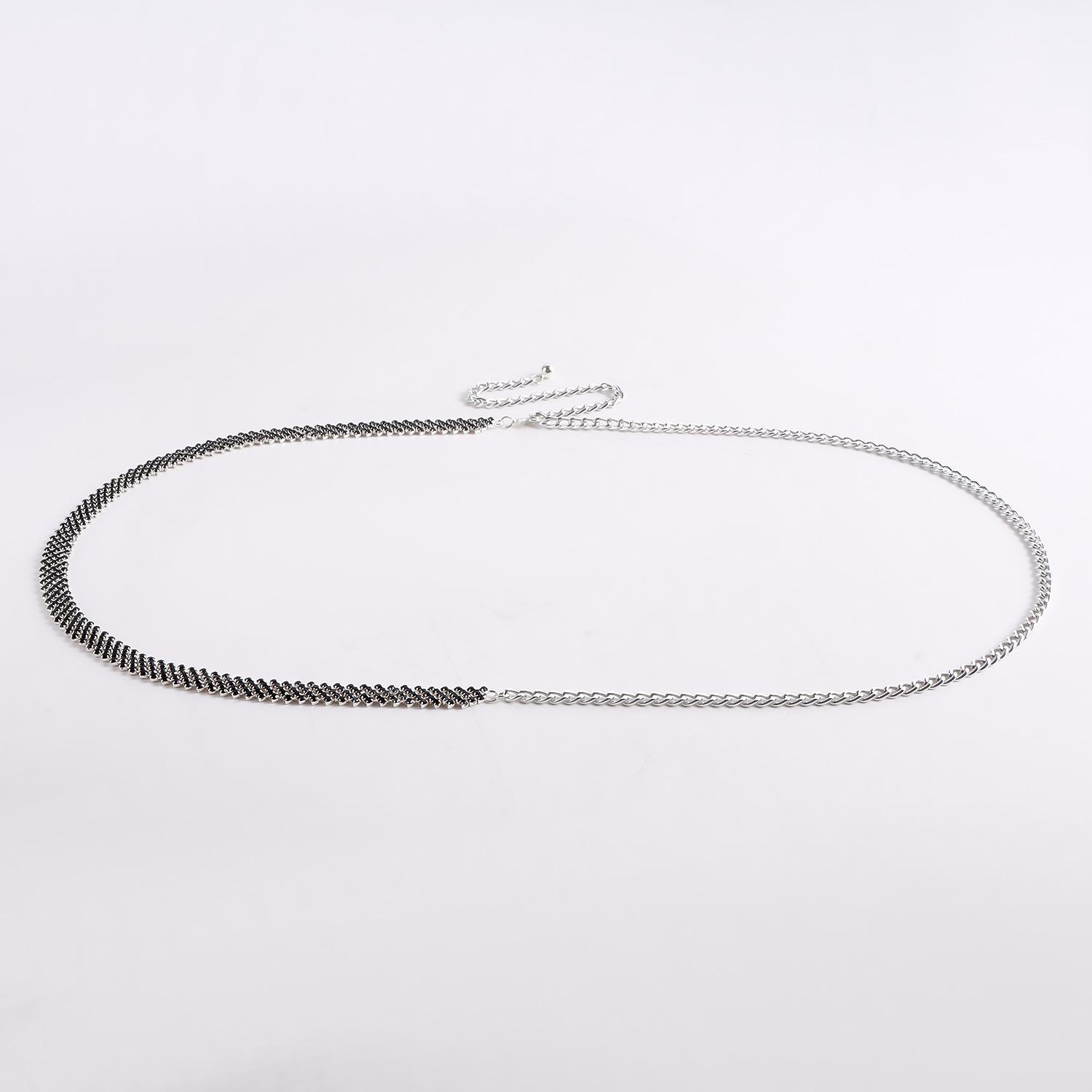 Sweet Cool Spice Girl Wind Welding Black Crystal Claw Diamond Waist Chain Ladies Sexy Street Shoot European and American Single Circle Metal Body
Sweet Cool Spice Girl Wind Welding Black Crystal Claw Diamond Waist Chain Ladies Sexy Street Shoot European and American Single Circle Metal Body