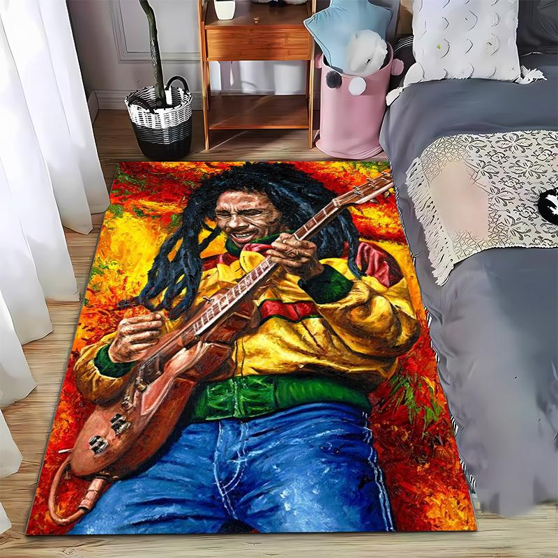 Bob Marley printed flannel carpet, non-slip, machine washable, soft, suitable for bedroom, living room, and children s room decoration 40x60cm( 15x23in )
Bob Marley printed flannel carpet, non-slip, machine washable, soft, suitable for bedroom, living room, and children s room decoration 40x60cm( 15x23in )