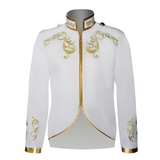 Мужская куртка со стойкой, длинным рукавом, золотым вышитым узором, короткое пальто, приталенного силуэта, костюм на Хэллоуин, дорожная одежда XL белый
Мужская куртка со стойкой, длинным рукавом, золотым вышитым узором, короткое пальто, приталенного силуэта, костюм на Хэллоуин, дорожная одежда XL белый