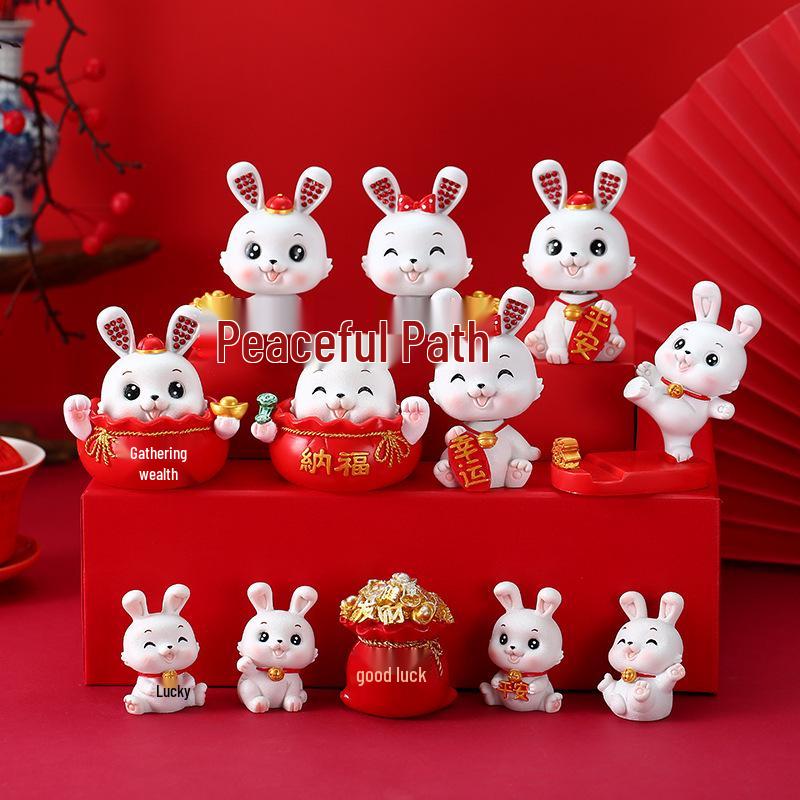 Zodiac Rabbit Nodding Ornament: Cute Decoration for Car, TV Cabinet, Wine Cabinet, or Office Desk - Ideal Gift for Friends
Zodiac Rabbit Nodding Ornament: Cute Decoration for Car, TV Cabinet, Wine Cabinet, or Office Desk - Ideal Gift for Friends