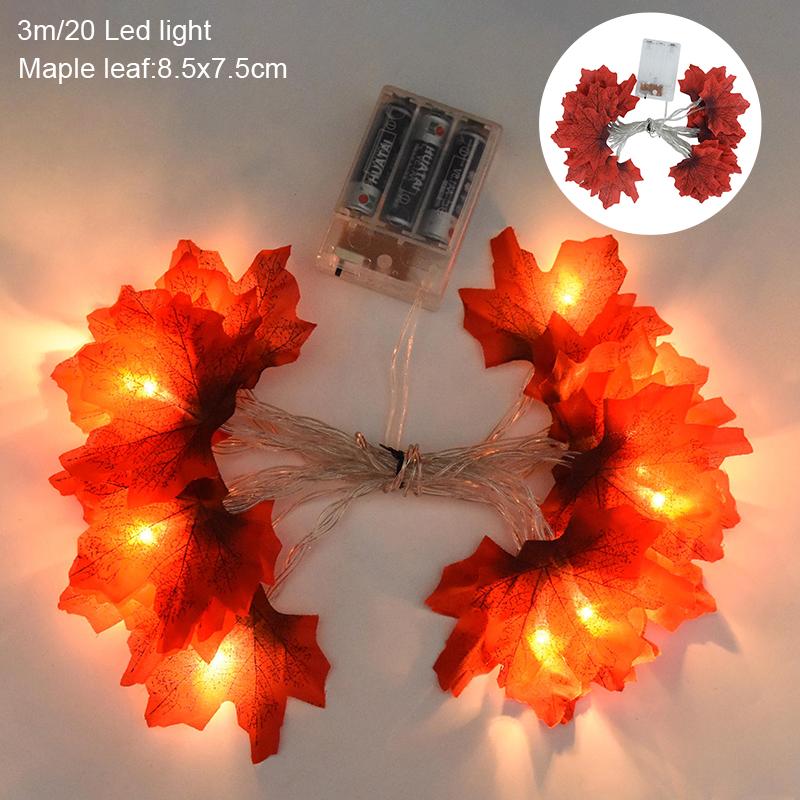 3M 20LED Artificial Maple Leaves LED String Light Fairy Garland Halloween Party Christmas Decoration for Home Thanksgiving Gift
3M 20LED Artificial Maple Leaves LED String Light Fairy Garland Halloween Party Christmas Decoration for Home Thanksgiving Gift