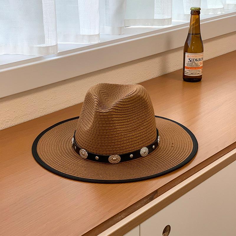 Summer sunscreen straw sun hat men s and women s outdoor big-brimmed sun hat British cowboy hat retro top hat
Summer sunscreen straw sun hat men s and women s outdoor big-brimmed sun hat British cowboy hat retro top hat