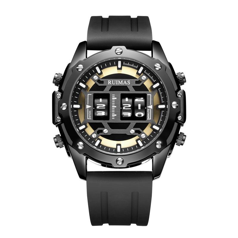 Personality Roller Sports Watch Men S Fashion Alloy Decorative Quartz Watch Silicone
Personality Roller Sports Watch Men S Fashion Alloy Decorative Quartz Watch Silicone