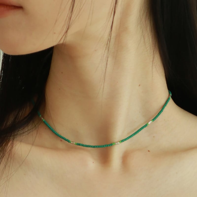 Less is more green glass beads necklace free
Less is more green glass beads necklace free