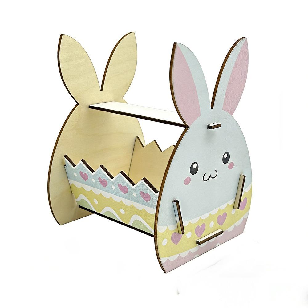 Wooden Easter Bunny Basket Semi-Open Frame Candy Storage Basket Bunny Decor Box Easter Egg Hunt
Wooden Easter Bunny Basket Semi-Open Frame Candy Storage Basket Bunny Decor Box Easter Egg Hunt